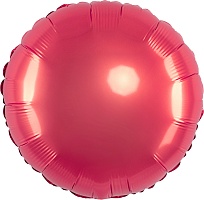 FM 18" круг Коралловый без рисунка фольгированный шар
